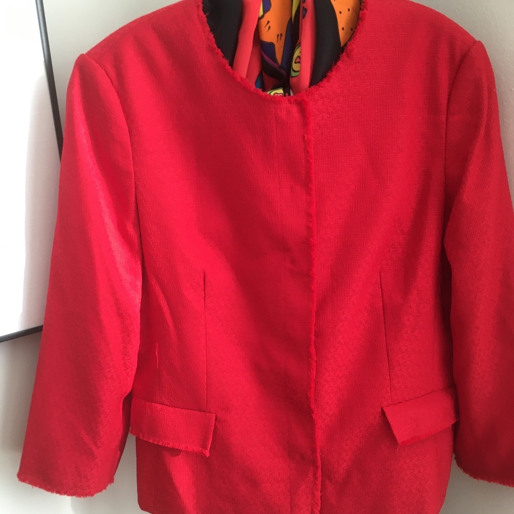 Lipstick Red 'Chanel' Jacket